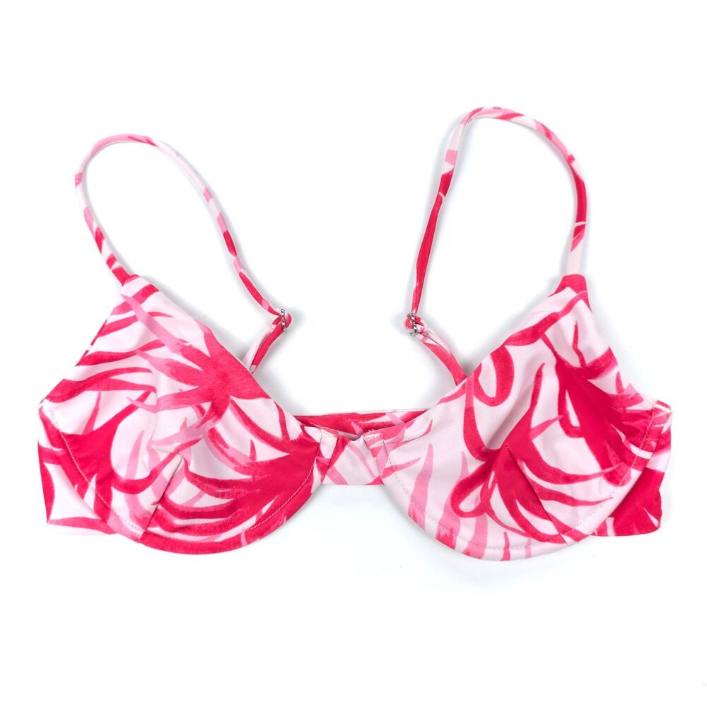 NEW Mikoh Lima Bikini Top Water Fern Kimchi Beachy Boho Resort Coconut Girl Y2k